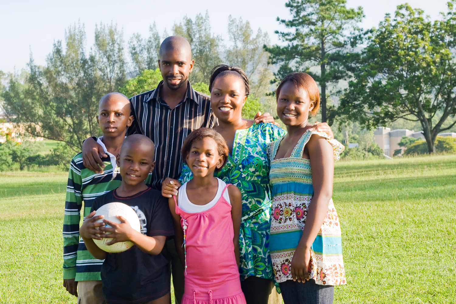 Happy African Family