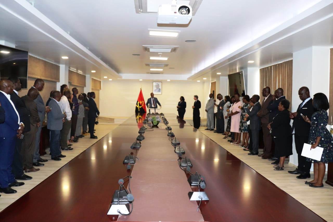 Government authorities and partners during the ceremony