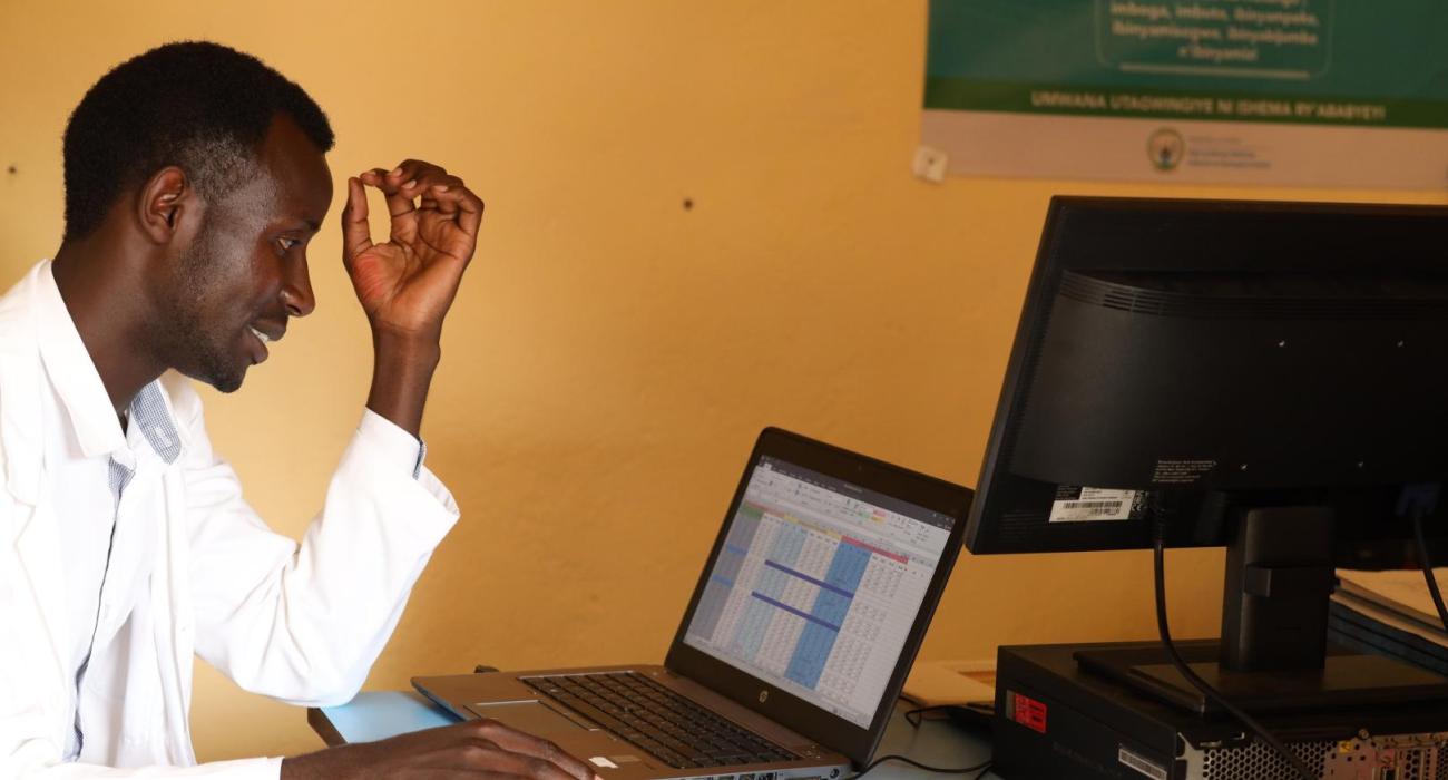 Vincent Habiryayo, a nutritionist in Ngororero