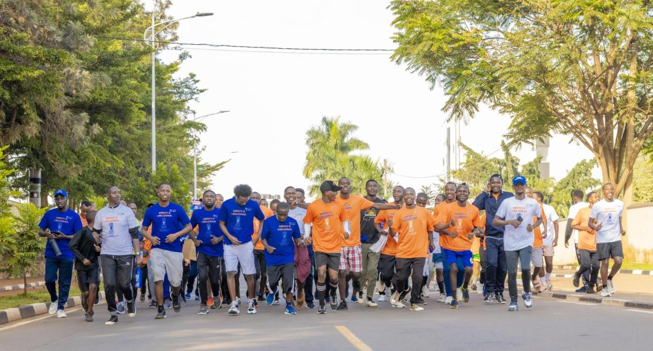 Participants in the Menya Walkathon