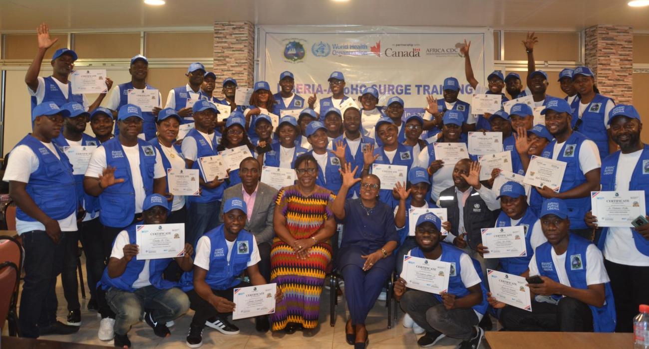 Group Photo at the AVoHC SURGE training-closing ceremony