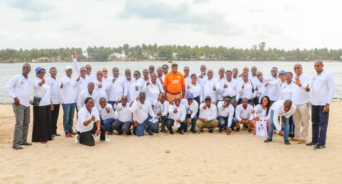 Photo de famille du bureau OMS Côte d'Ivoire