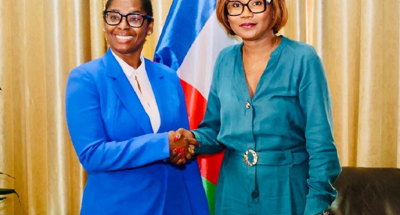 Dr BÉLIZAIRE, nouvelle Représentante de l’OMS et Mme Sylvie Baipo Temon Ministre des Affaires Etrangères