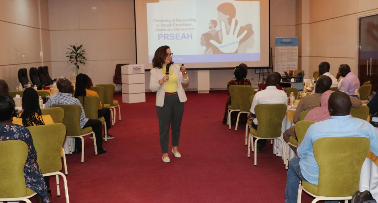  PSEAH focal points from the Ministry of Health and WHO during the awareness raising and training sessions conducted in Juba