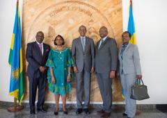 Dr Moeti Matshidiso meeting with HE Paul Kagame, President of Rwanda