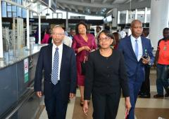 Dr Moeti arrives Nigeria