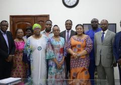 Dr Moeti with the First Lady of Ghana