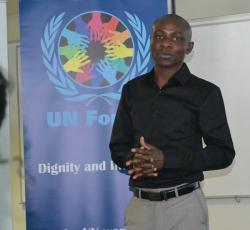 Mr David Uushona, UN Cares Namibia Chairperson