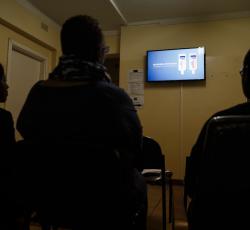 After speaking with the nurse Tadiwa watches a 4 minute video on self-testing. The video is available in Shona, Ndebele and English – the languages of Zimbabwe- and people can choose which language they prefer.