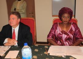 CAPSCA Chief, Mr. Michiel Vreedenburg and Mrs. Auber