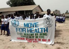 02 “Move for Health” walk in progress