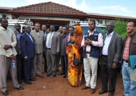 The FMoH-WHO-APOC delegation with the Benishangul-Gumuz regional leadership