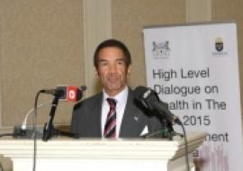 His Excellency the President of Botswana Lt. General Seretse Khama Ian Khama officially opening the Forum