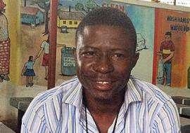 A Liberian doctor, Moses Soka, runs the Ebola Survivors Clinic that opened recently at the Redemption Hospital in Monrovia WHO/C. Bailey