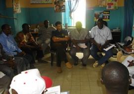 Meeting of the survey team members and WHO consultants during the pilot survey in Kontagora, Niger State, Nigeria