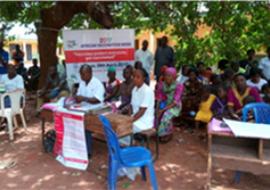 Health workers at the 2017 AVW flag off ceremony held in Kogi state