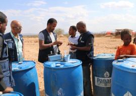 Chlorination test of water collected from Plastic drums