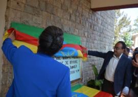 Unveiling by First Lady Roman Tesfaye and Minister of Health Dr Kesetebirhan Admasu