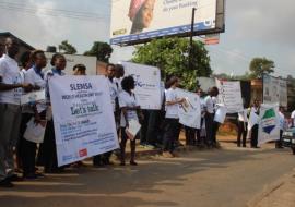 Various awareness raising activities took place across Sierra Leone on depression throughout April 2017