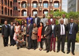 Les participants à l'atelier de sensibilisation sur la taxation des produits du tabac