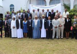 Photo de famille avec le Chef de l'Etat Dr Ikililou Dhoinine