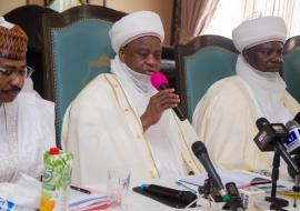 (L-R) ED NPHCDA, the Sultan and Emir of Argungungu at the NTLC meeting