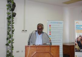 Dr Andebrhan Tesfatsion - acting DG of Public Health making remarks