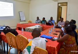 The psycosocial teams in one of the training sessions led by the Ministry of Health and WHO