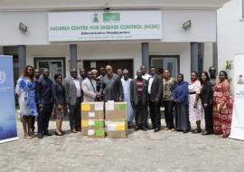 Group photograph during recent handover ceremony of Cholera Kits