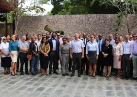 Group photo of delegates Validation Meeting WHO Representative Minister of Health