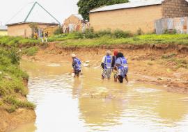 WHO personnel on active surveillance in flood-prone community of Adamawa State.jpg