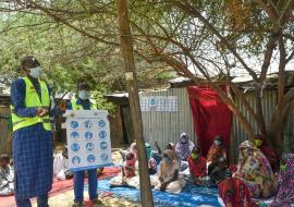 Reaching communities in Chad with COVID-19 safety messages