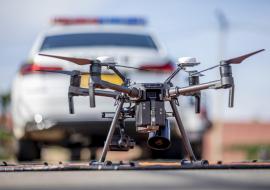 Drone used for COVID19 Community awareness