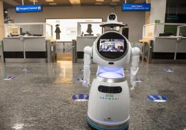 Robot at Kigali International Airport