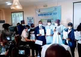 Delegates at the Press Briefing for World Water day 2021.