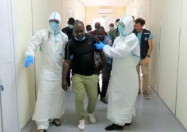 Exercice de simulation au centre des maladies infectieuses de Man