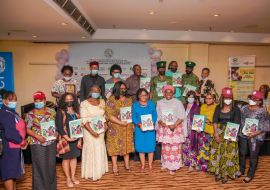 A group photo of  Government and  representatives of  Head of agenciesand partners in launch of the National Breastfeeding initiative Guideline.jpg