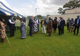 Présentation du site aux autorités et partenaires par l'ambassadeur des USA au Togo