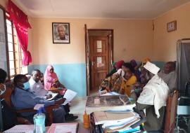 WHO and Ministry of Health Team in a dialogue during the BDSF Project evaluation