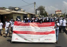 Marche des Associations de PVVIH et autres acteurs de la lutte contre Sida 