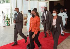 Dr Moeti arriving Nigeria for the High level meeting