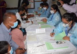 Launching of the vaccination campaign for children aged 5-11 years old in May 2022 in Mauritius 