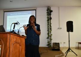 MGAMB, Elizabeth Adhiambo- making a presentation