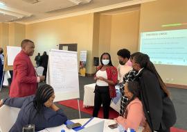 Group session during SURGE training in Botswana