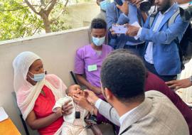 Ethiopia kicks off a nationwide integrated measles vaccination campaign targeting over 15.5 million children