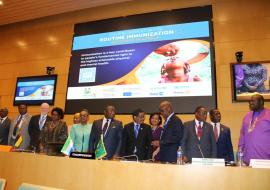 African leaders declare commitment to build momentum for routine immunization recovery in Africa.