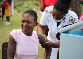 children getting vaccinated 