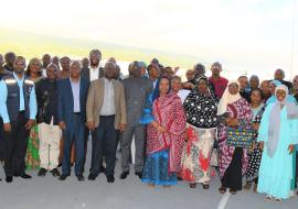 Photo de famille avec la ministre de la Santé