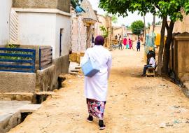 Aishatu Umar, A vaccinator in Ungogo LGA Kano State 