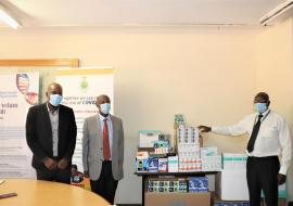 Ministry of health receives medical supplies to strengthen the screening and treatment of patients with Non Communicable Diseases (NCDs)